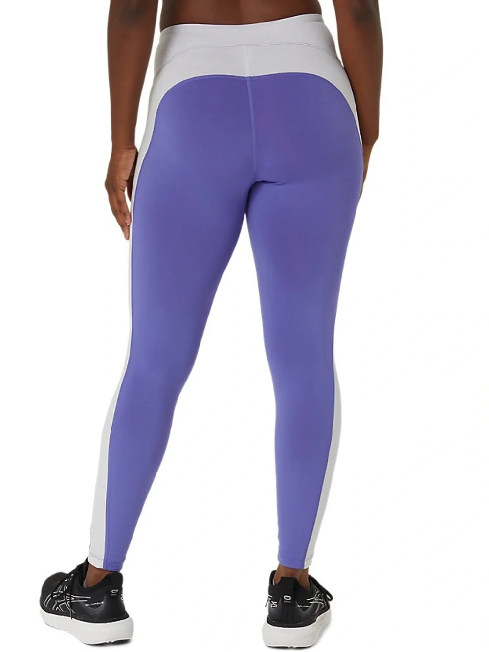ASICS Periwinkle Blue 7/8 Performance Tight Leggings XS Colorblock Athletic Vibe